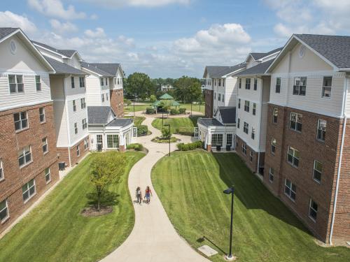 Student housing on the Waterfield Campus.