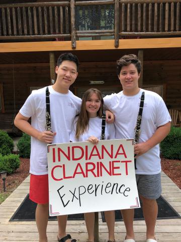 Students at clarinet camp