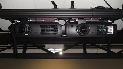 Projection System for 3D Stereoscopic Wall