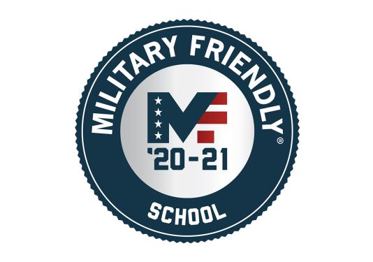 Military Friendly School logo, 2020-21