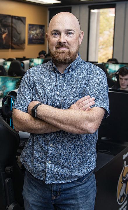 Brian Spaulding is in the Esports Lab at Purdue Fort Wayne