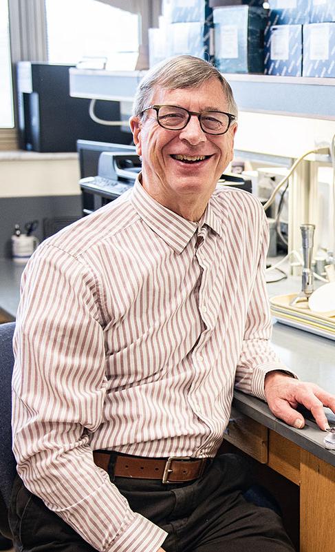 Bruce Arnold in his office