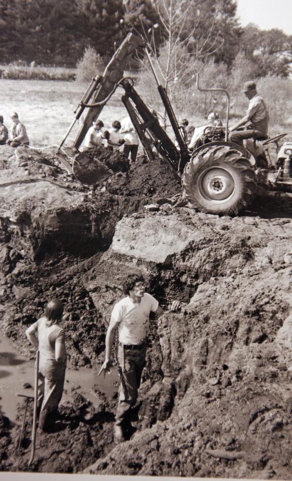 The original mastodon bones were excavated from a Steuben County farm in 1968.