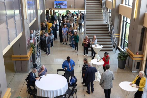 Reception for the Surack-Sweetwater Music Industry Building groundbreaking.