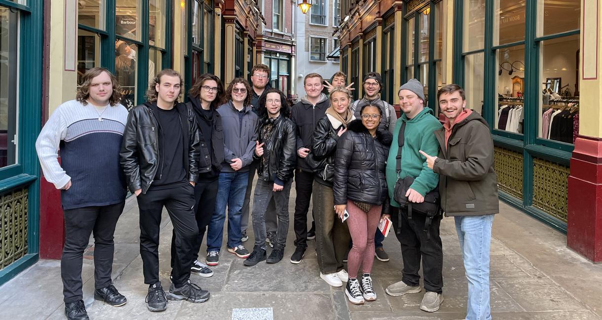 Purdue Fort Wayne School of Music students in London.