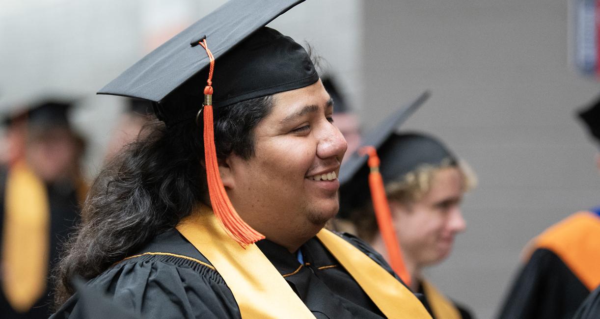 ETCS students in caps and gowns.