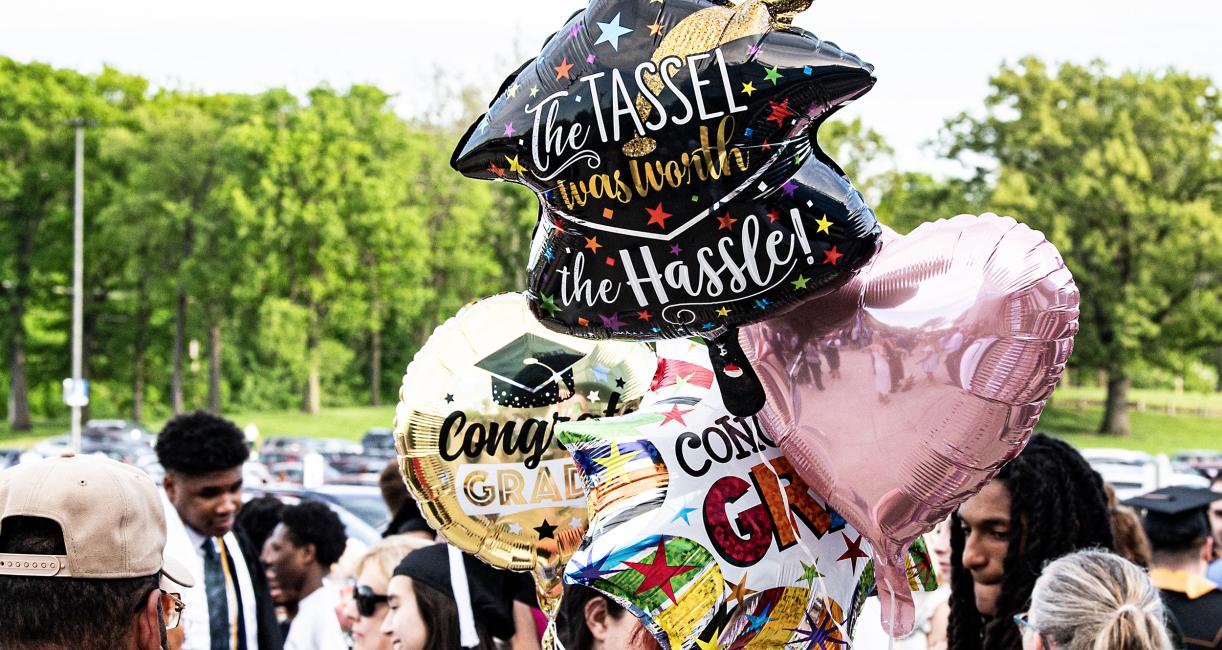 Celebration balloons.