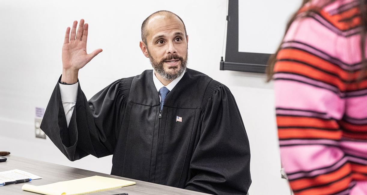 An Allen County magistrate presides over the mock trials